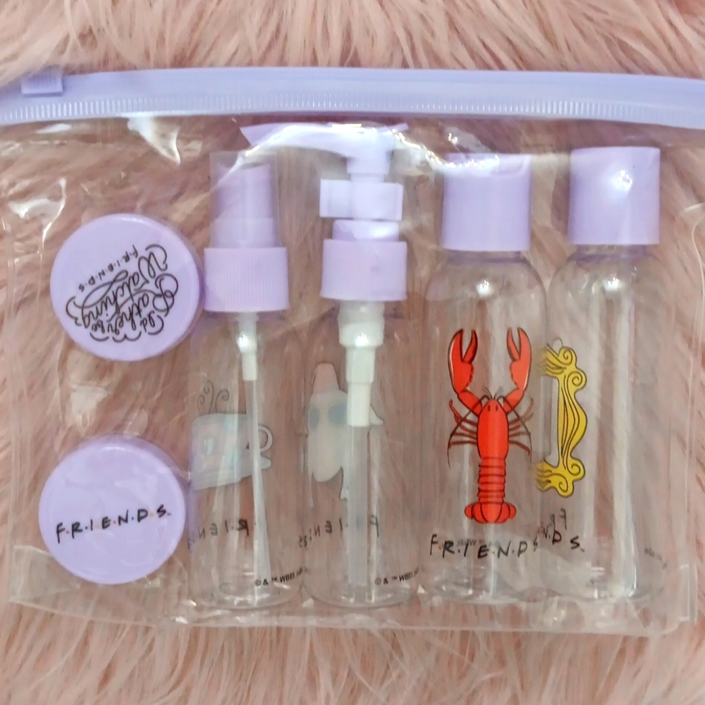 Brand New Y2K FRIENDS Cosmetic Travel Set- 7 PC.